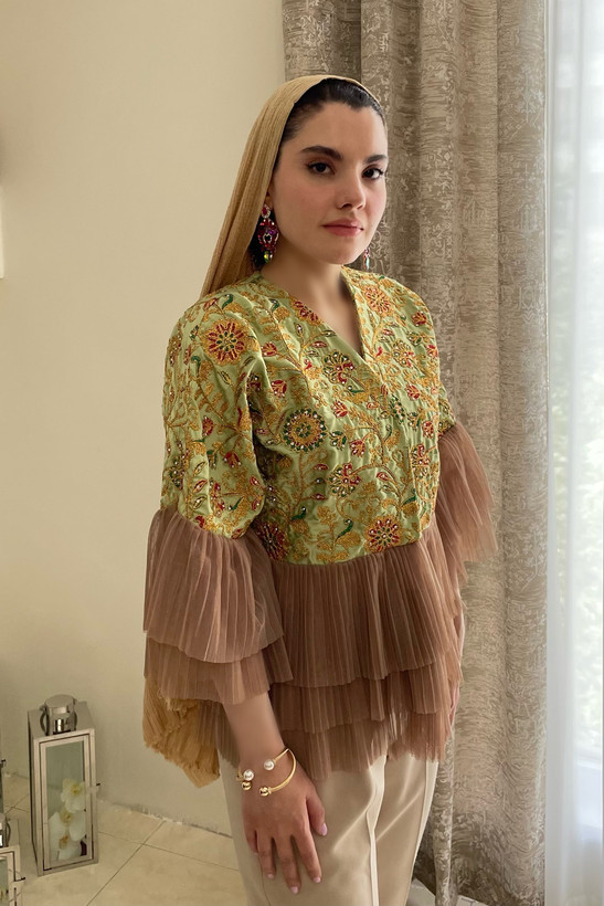 کت زنانه مجلسی طراحی خاص عروسکی مناسب مهمانی و مجالس | chic wear