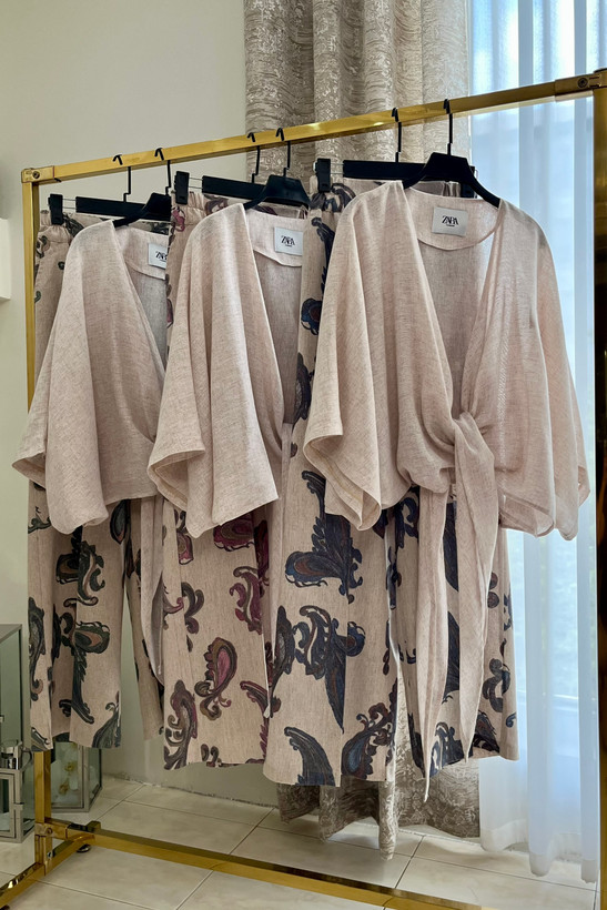 ست شومیز گرهای و شلوار لینن زنانه ایتالیایی در رنگبندی متنوع | linen set